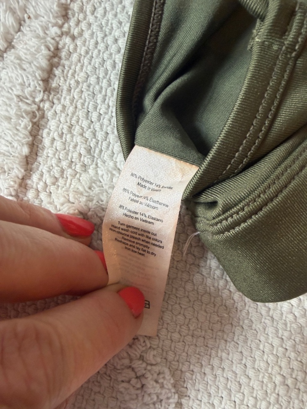 Alo Sunny strapping bra size small olive green - Picture 4 of 5